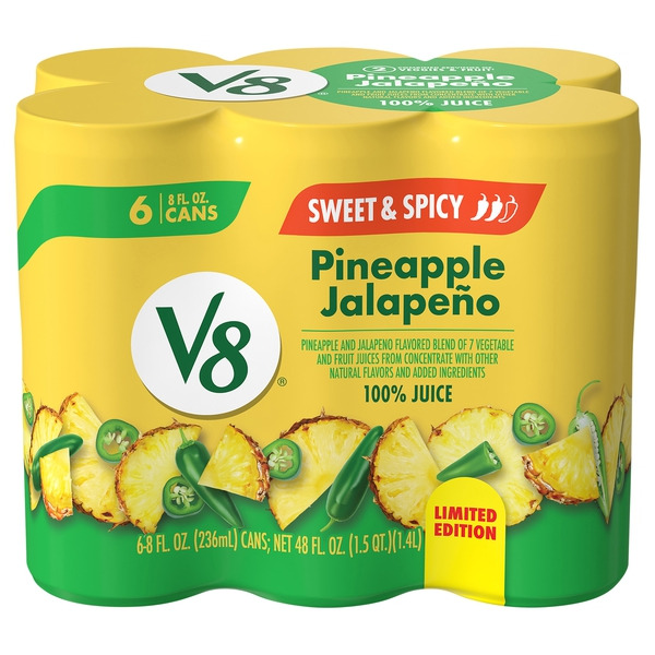 V8 Pineapple Jalapeno 100% Fruit and Vegetable Juice Same-Day