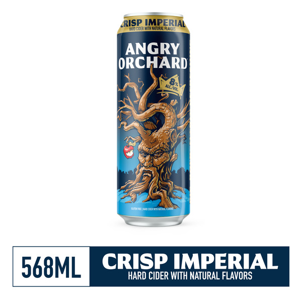 Angry Orchard Crisp Imperial Hard Cider, 8% ABV (19.2 fl. oz. Can