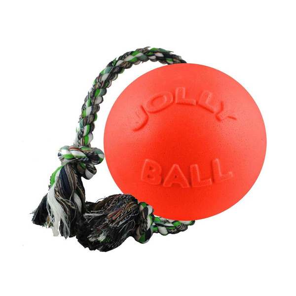 Jolly Pets Romp-n-Roll Dog Toy - Orange