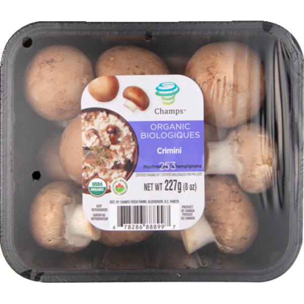 Champs Organic Whole Crimini Mushrooms