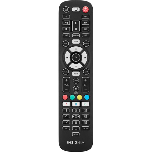 Insignia 3-Device Universal Backlit Remote - Black