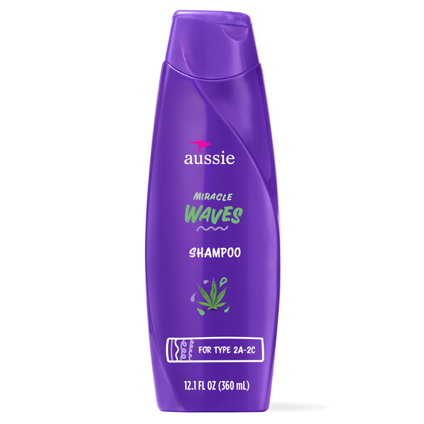 Aussie Miracle Waves Anti-Frizz Hemp Shampoo Same-Day Delivery or
