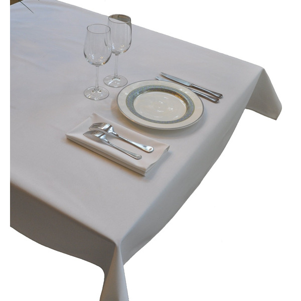 Nouvelle Legende - 52X72 in. White Polyester Tablecloth