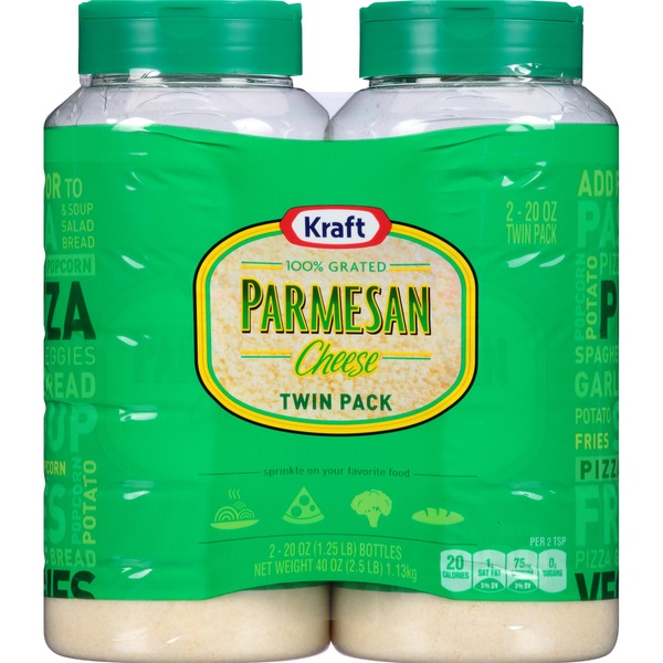 Kraft Grated Parmesan Cheese (40 oz) from Costco Instacart