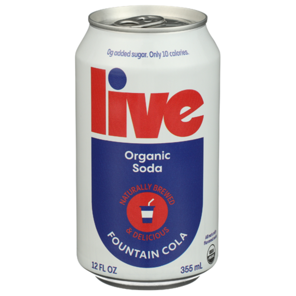 Live Soda Organic Fountain Cola Living Soda