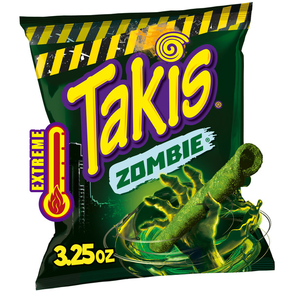 Takis Zombie 3.25 oz Snack Size Bag, Habanero & Cucumber Flavored