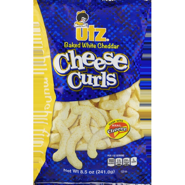 Utz Cheese Curls, Baked White Cheddar (8.5 oz) Instacart