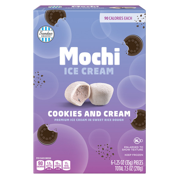 Sundae Shoppe Cookies & Cream Mochi Ice Cream Same-Day Delivery or