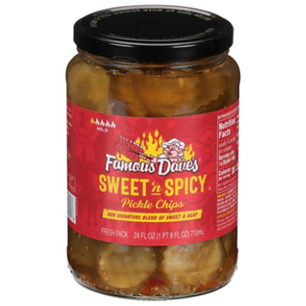 Famous Dave's Pickle Chips, Sweet 'n Spicy, Mild, Fresh Pack