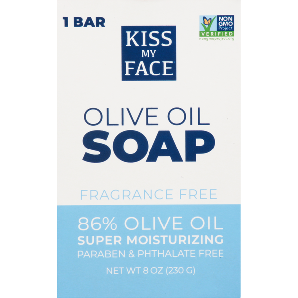 Kiss My Face Olive Oil Soap, Fragrance Free Same-Day Delivery or