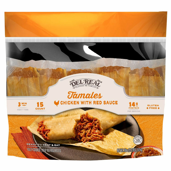 Del Real Tamales Chicken with Red Sauce Same Day Delivery Costco