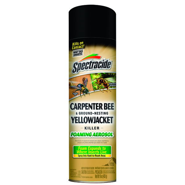 Spectracide Carpenter Bee & Ground Nesting Yellow Jacket Killer, Foaming