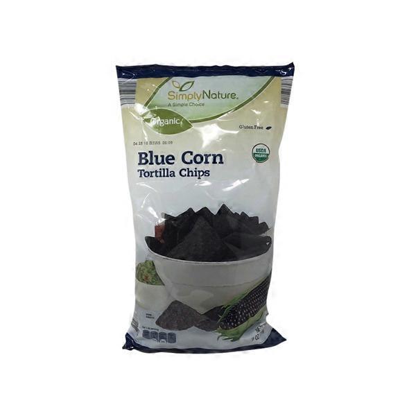 Simply Nature Organic Blue Corn Tortilla Chips (9 oz) from ALDI Instacart