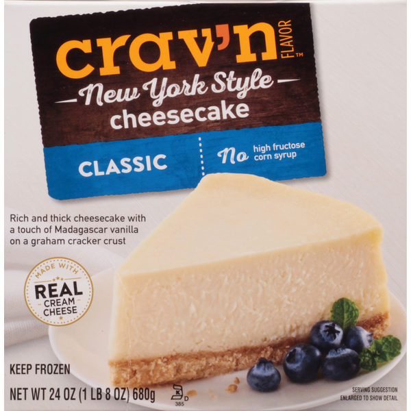 Crav'n Flavor Cheesecake, Classic, New York Style Same-Day