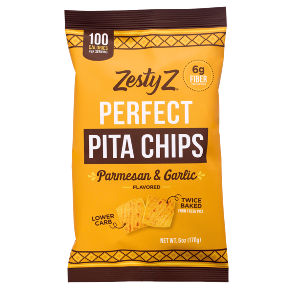 Zesty Z High Fiber Pita Chips, Parmesan & Garlic Same-Day Delivery