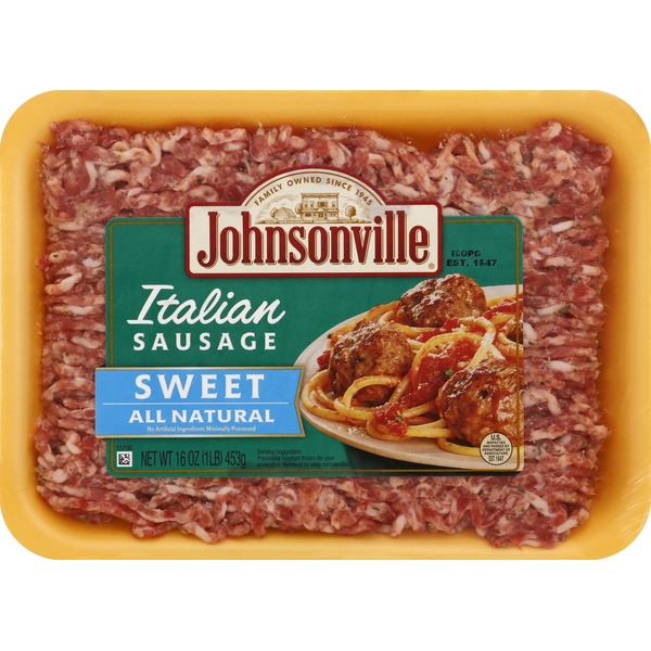 Johnsonville Italian Sausage, All Natural, Sweet (16 oz) Instacart