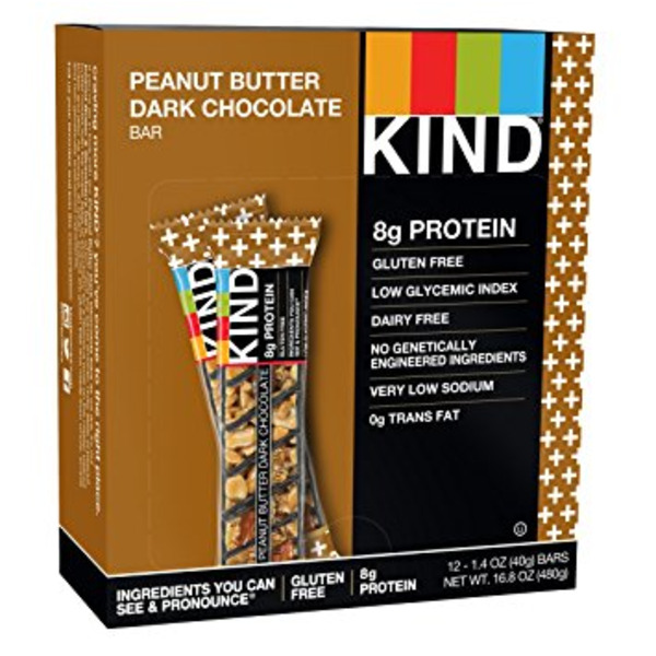 KIND - Peanut Butter Dark Chocolate Bars - 12/1.4 oz