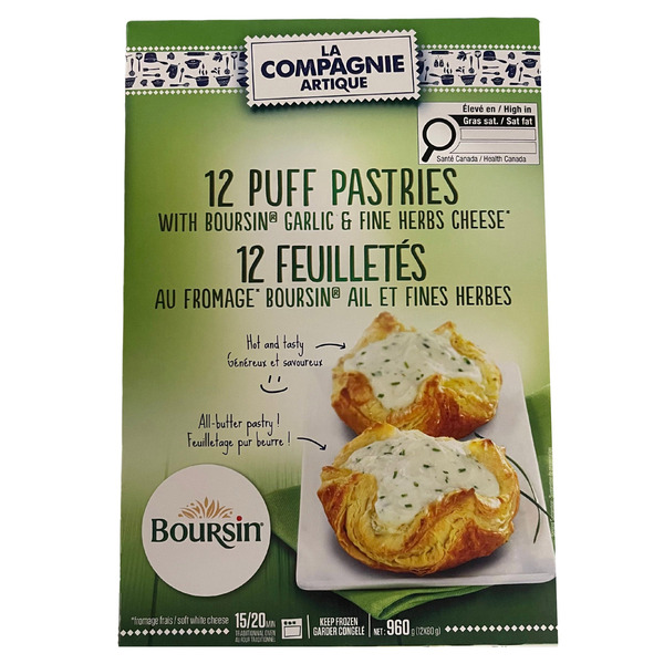La Compagnie Artique Boursin Puff Pastries