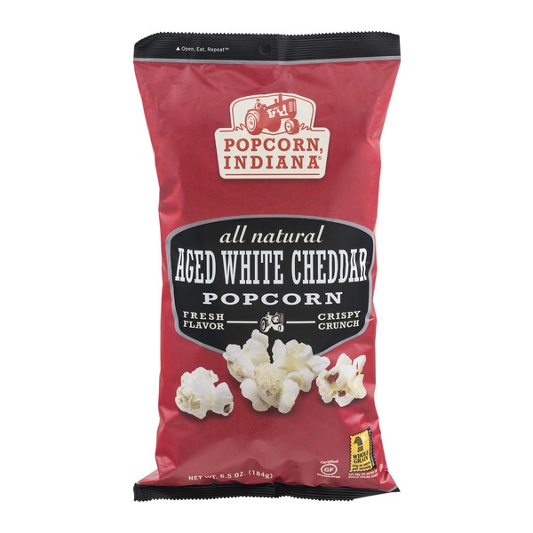 Popcorn, Indiana All Natural Popcorn Aged White Cheddar (6.5 oz) from