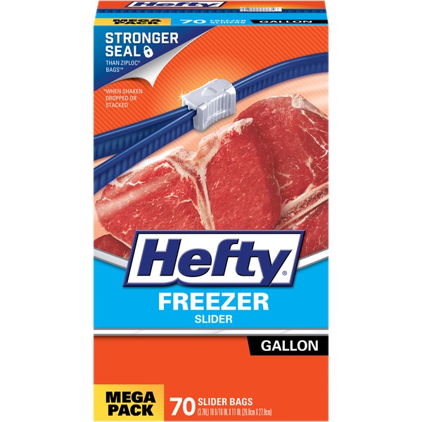 Hefty Gallon Size Mega Pack Freezer Bags (70 ct) Instacart