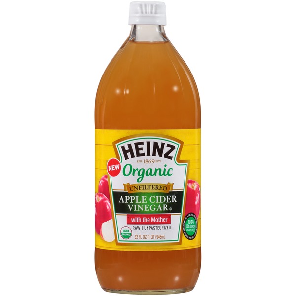 Heinz Organic Unfiltered Apple Cider Vinegar With The Mother 32 Fl Oz 