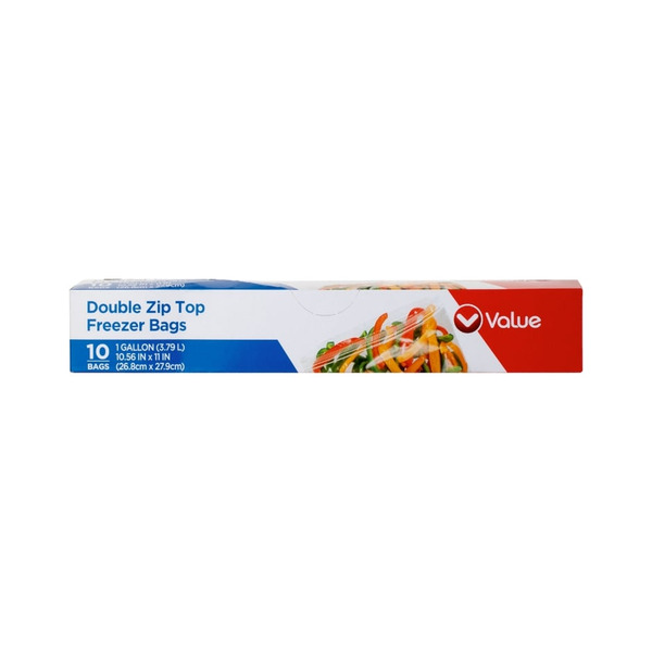 Value Double-Zip Gallon Freezer Bags Same-Day Delivery | Family Dollar