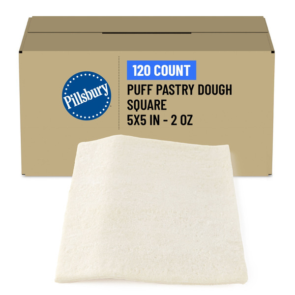 Pillsbury Best(TM) Frozen Puff Pastry Dough Squares Multiples 5" x 5" - 120 per case