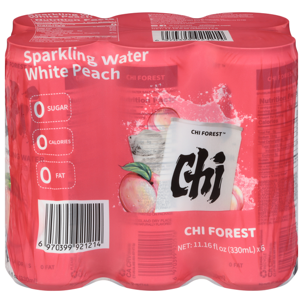 Chi Forest Sparkling Water, White Peach