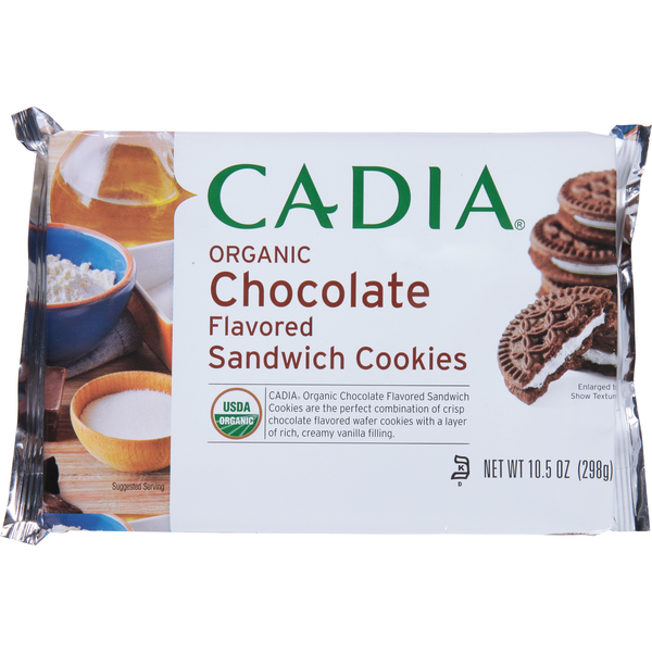 CADIA Sandwich Cookies, Organic, Chocolate Flavored Same-Day