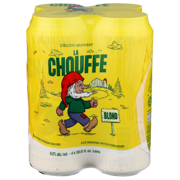 La Chouffe Belgian Blonde Ale 4 Pack Cans