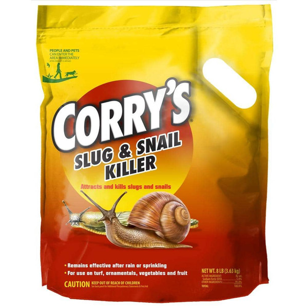 Corry's 8 Lb. 40,000 Sq. Ft. Slug And Snail Killer For Plants And Gardens