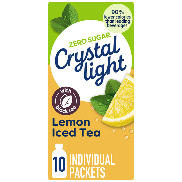 Crystal Light Lemon Iced Tea Naturally Flavored Powdered Drink Mix
