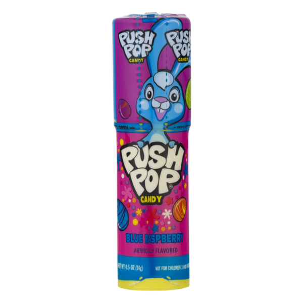 Push Pop Candy Blue Raspberry (0.5 oz) Instacart