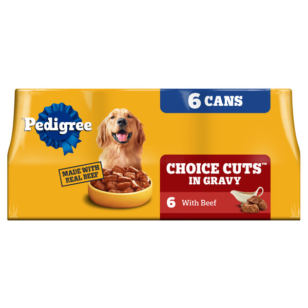 Pedigree Chopped Ground Dinner Wet Dog Food, 22 oz. Cans (Pack of 12