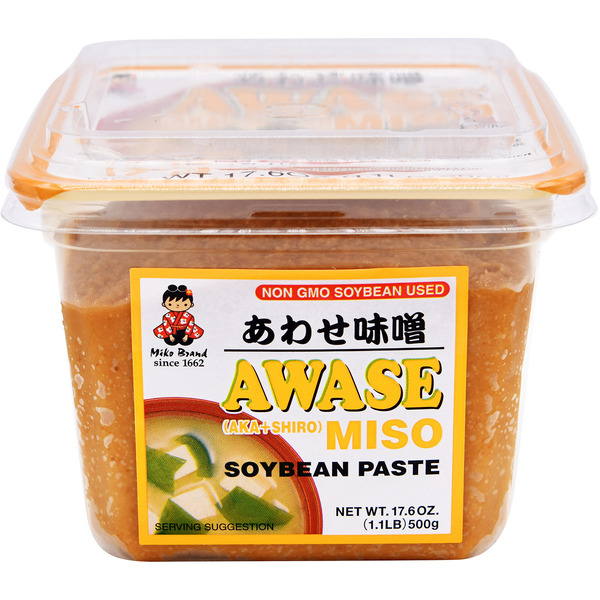 Miko Brand Soybean Paste, Awase Miso (AKA + Shiro)