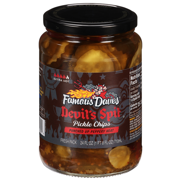 Famous Dave's Extra Hot Devil's Spit Pickle Chips Same-Day