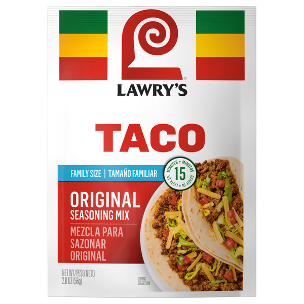 LAWRY'S Family Size Original Taco Seasoning Mix Same-Day Delivery