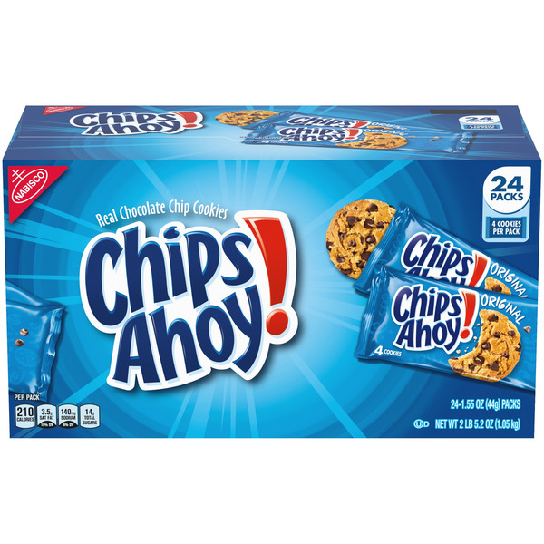 chipi❤️即購入OK❤️フォロー割引 CHIPS AHOY! Chocolate Chip Cookies, Original, 1.55 oz, 24 ct Same