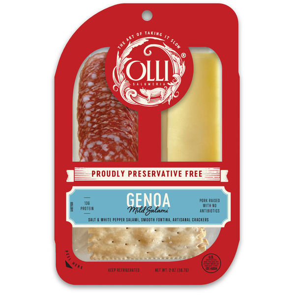 Olli Salumeria Snack Pack with Genoa Salami, Fontina Cheese