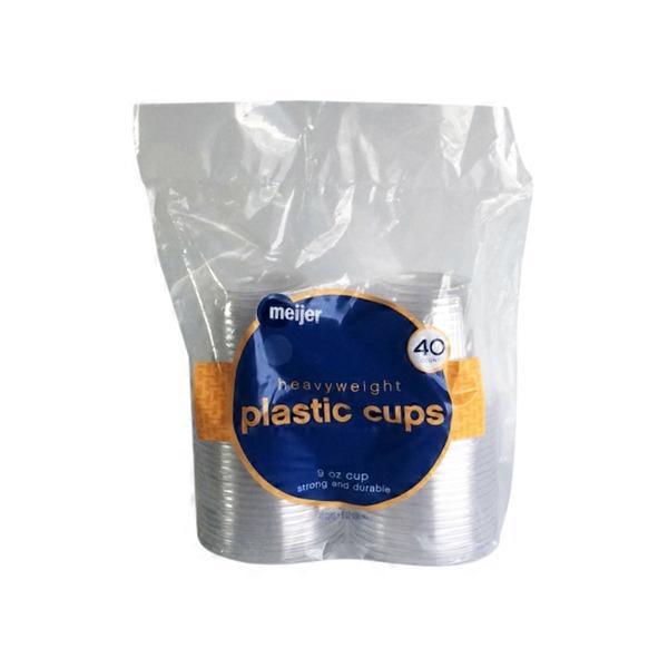 Meijer 9Ounce Clear Plastic Cups (40 ct) Instacart