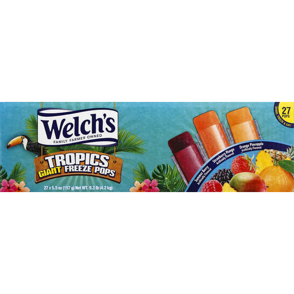 Welch's Freeze Pops, Tropics, Giant Same-Day Delivery or Pickup