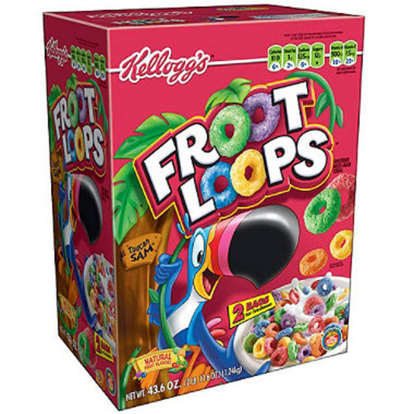 Kellogg's - Froot Loops Cereal - 2/43.6 oz Box