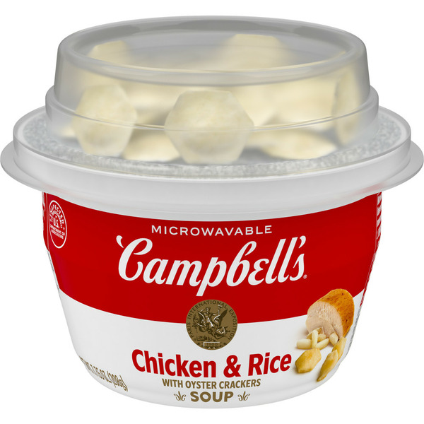 Campbell's Chicken and Rice Soup with Oyster Crackers