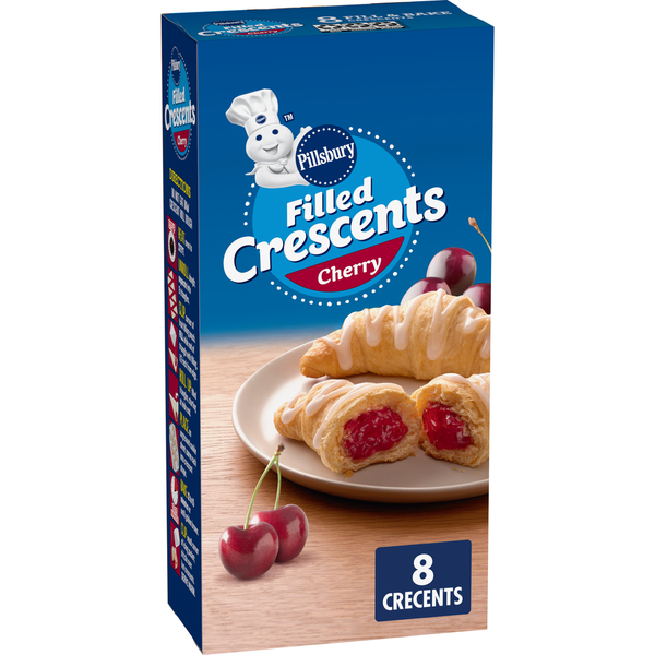 Pillsbury Filled Crescents with Cherry Filling and Icing Same-Day