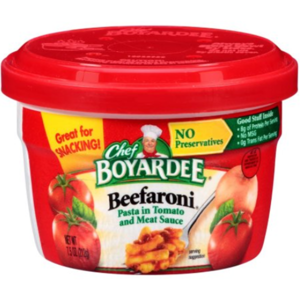 Chef Boyardee - Beefaroni Pasta in Microwavable Bowl - 12/7.5 oz Bowl