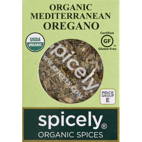 Spicely Organics Oregano, Mediterranean, Organic