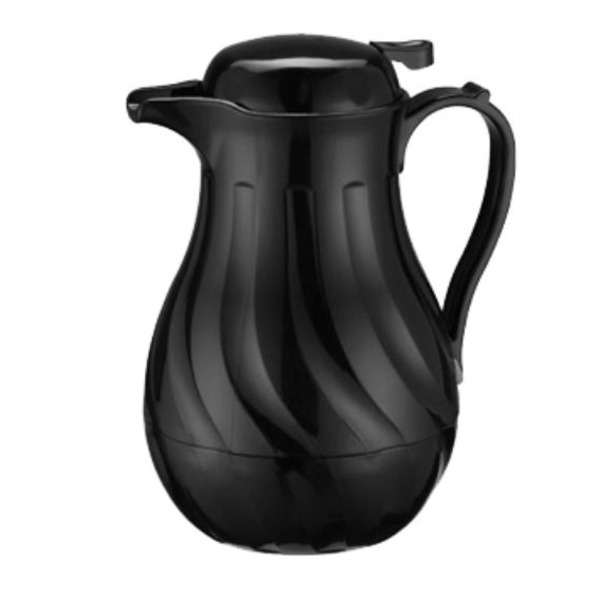 Beverage Server - Black Swirl Design - 42 Oz