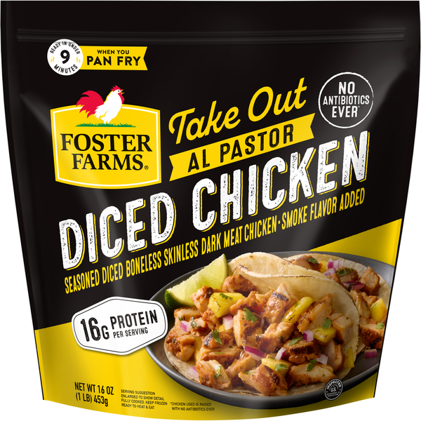 Foster Farms Take Out Al Pastor Diced Chicken