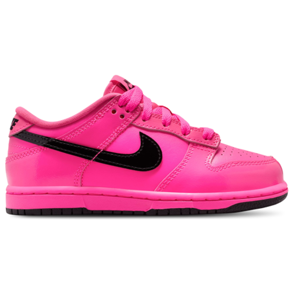 Nike Little Kids' Dunk Low SE Casual Shoes, Size 3.0 - Pink Blast/Pink Blast/Black