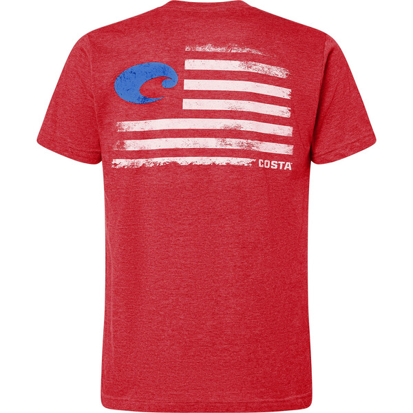Costa Men's Pride Short Sleeve T-Shirt, L - Red Heather
